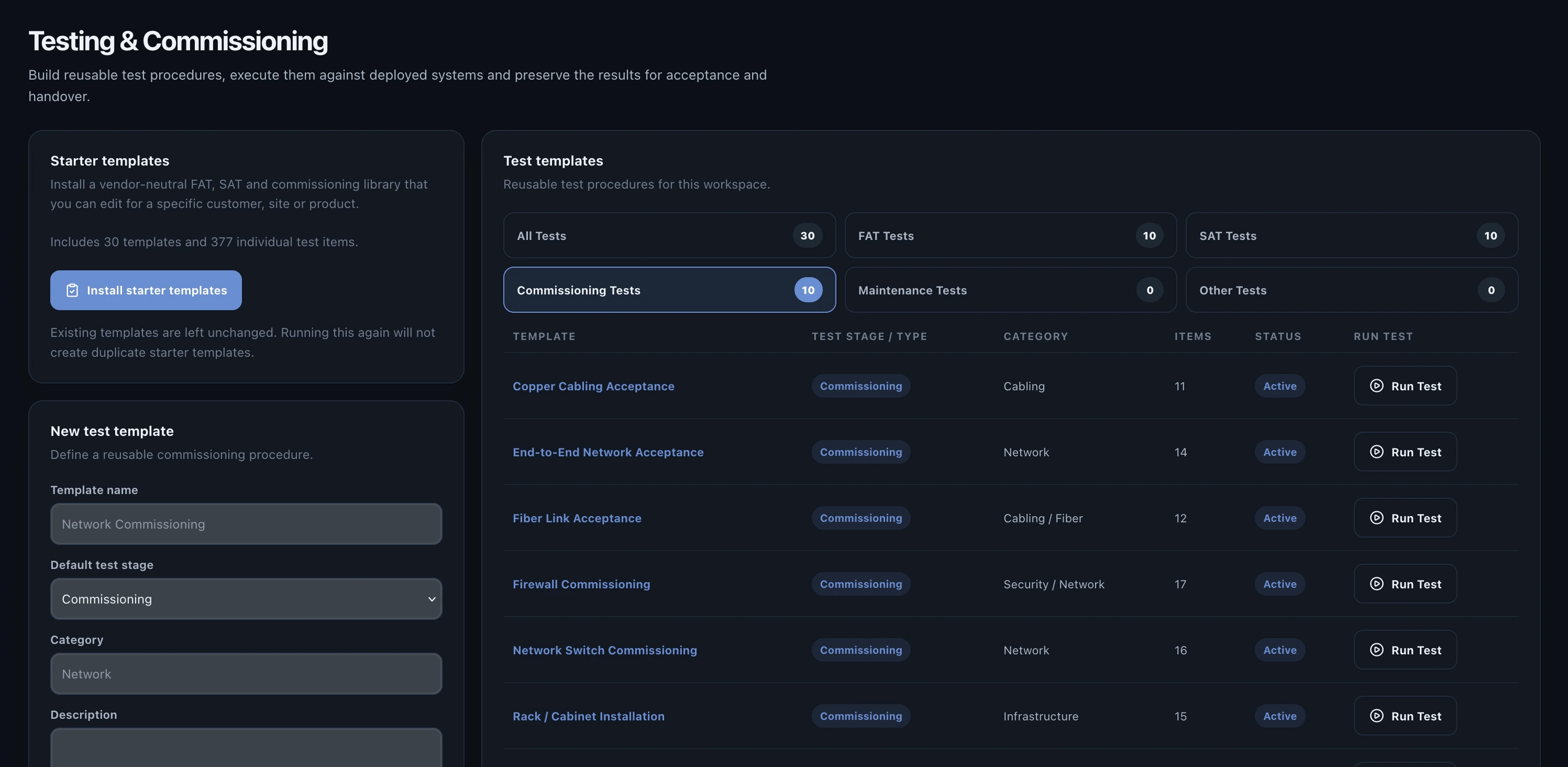 Valtoroq test execution workflow